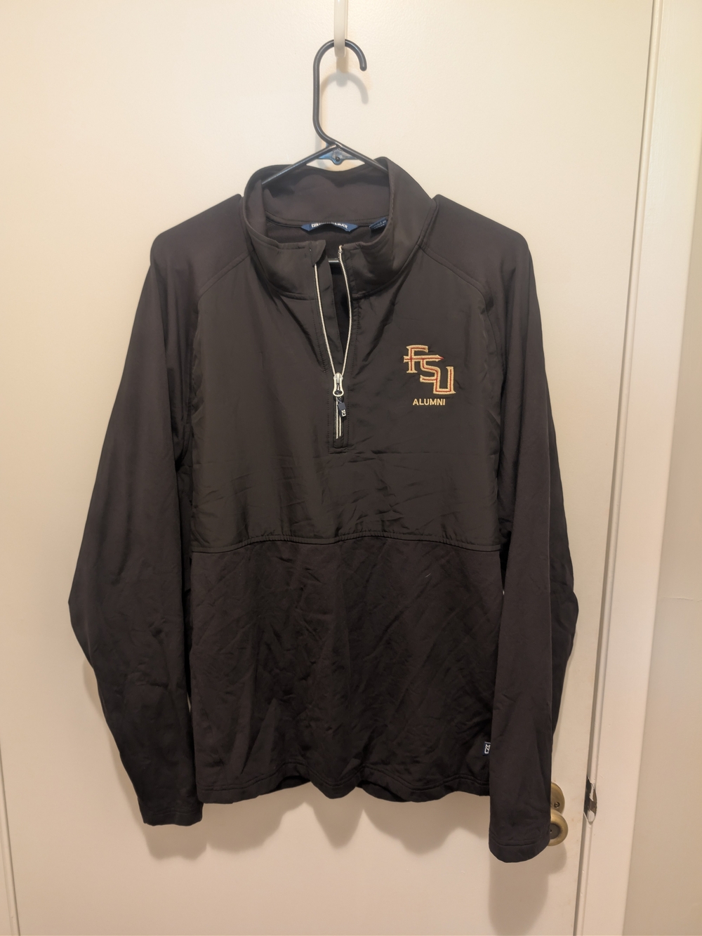 Cutter & Buck Black FSU Alumni Quarter-Zip Pullover